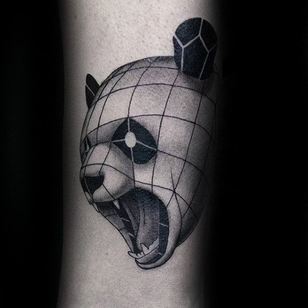 tatuagem urso panda 69
