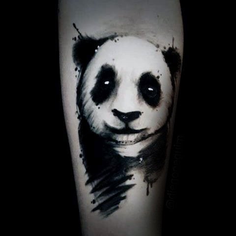 tatuagem urso panda 71