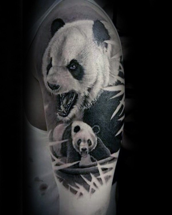 tatuagem urso panda 73