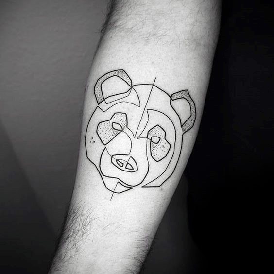 tatuagem urso panda 97