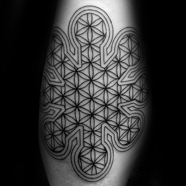 tatuagem flor da vida 41