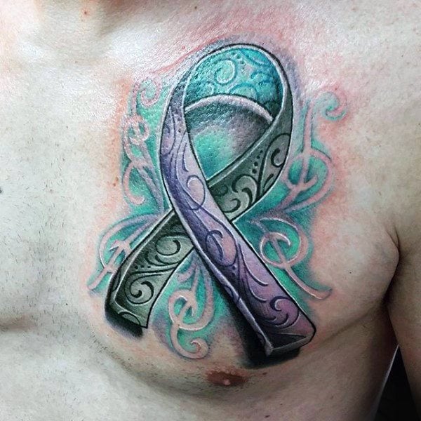 tatuagem laco contra o cancer 125