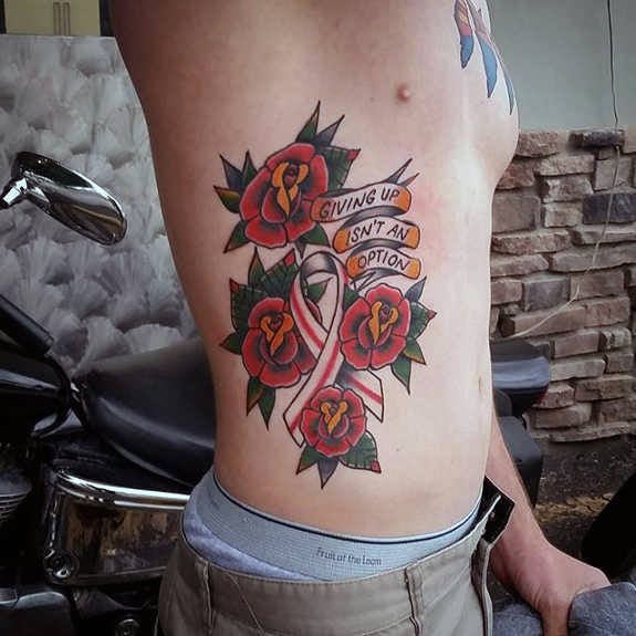 tatuagem laco contra o cancer 27