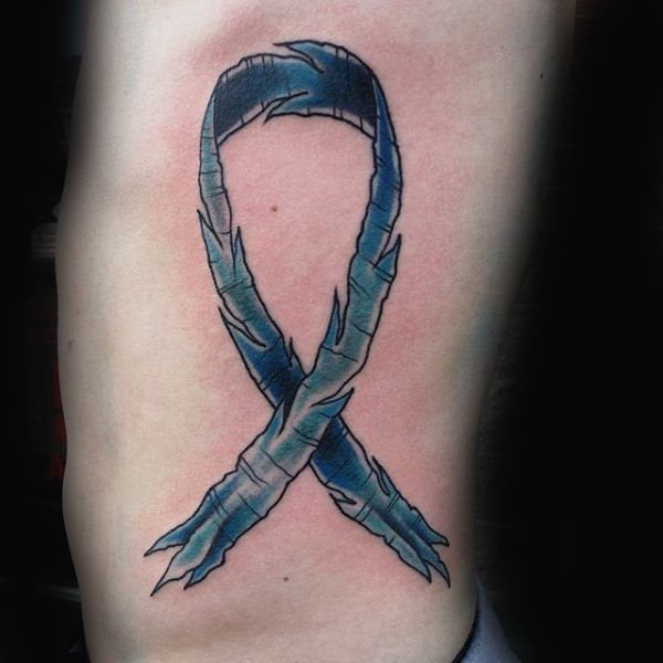 tatuagem laco contra o cancer 49