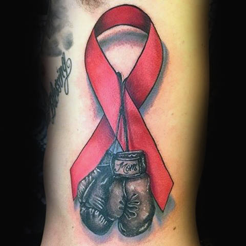tatuagem laco contra o cancer 55