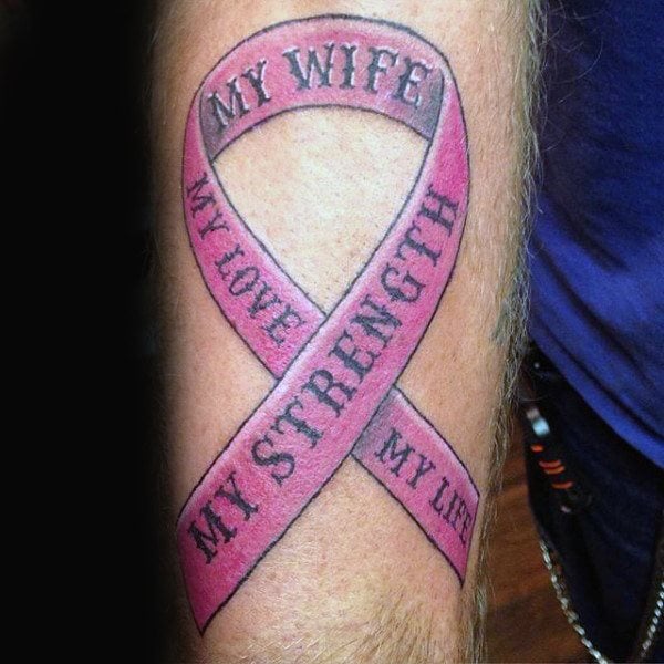 tatuagem laco contra o cancer 59