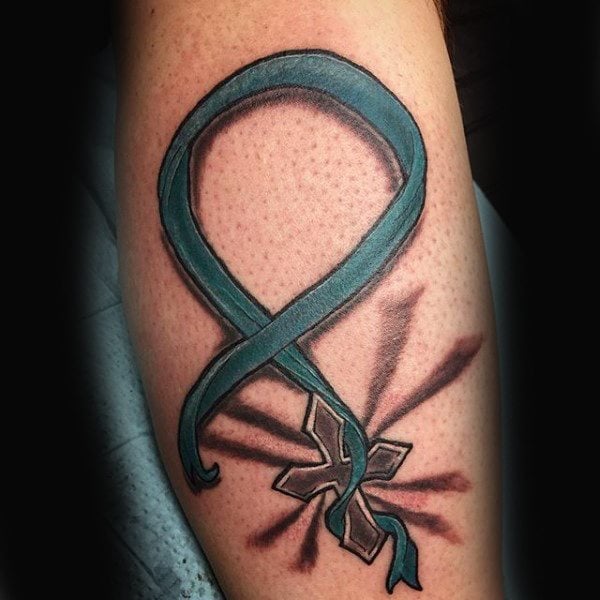 tatuagem laco contra o cancer 97