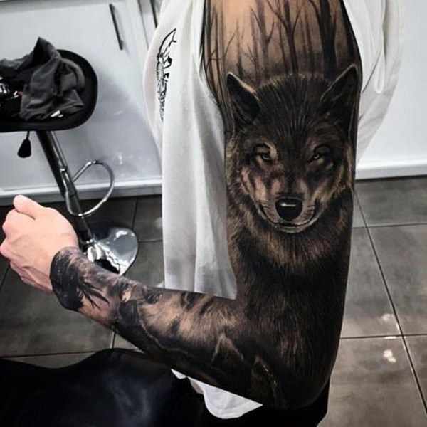 Tatuagens de lobos, 130 melhores ideias ( e o seu significado)