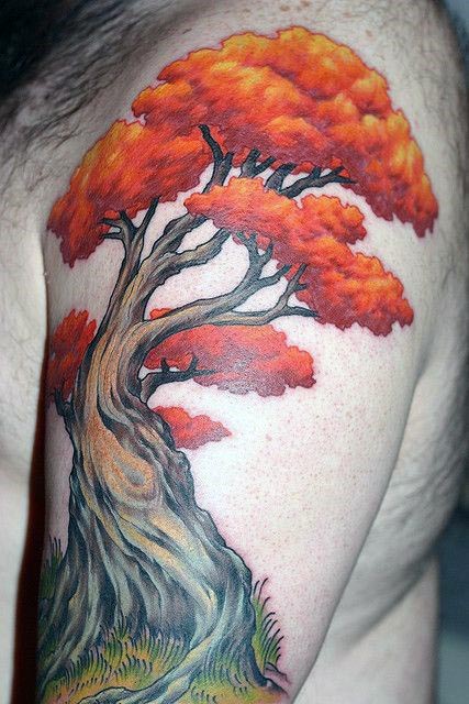 tatuagem bonsai 111