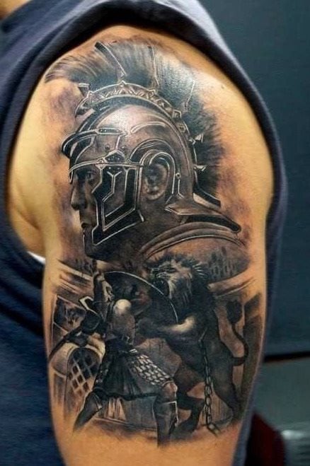 tatuagem gladiador 70