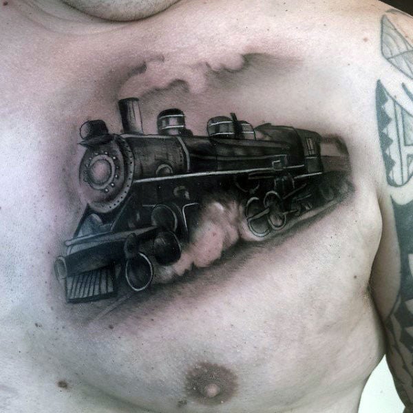 tatuagem trem 121