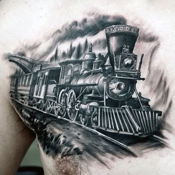 tatuagem trem 73