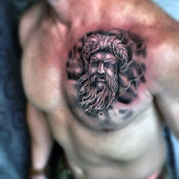 80 Tatuagens de Zeus para você – conheça o significado