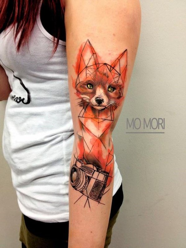 116 Tatuagens de raposas (Com o seu significado)