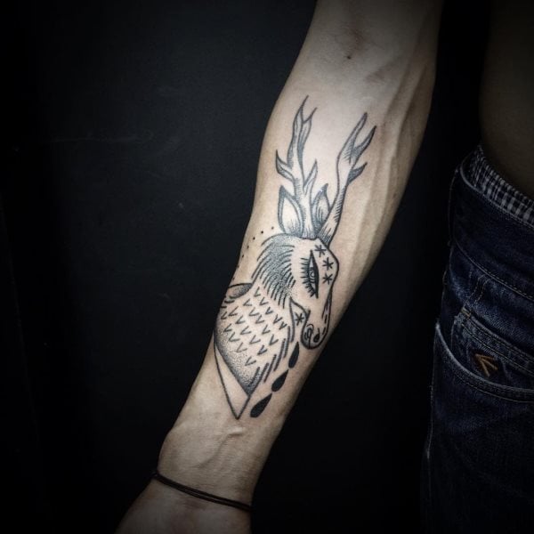 tatuagem cervo 116