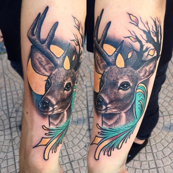 tatuagem cervo 146