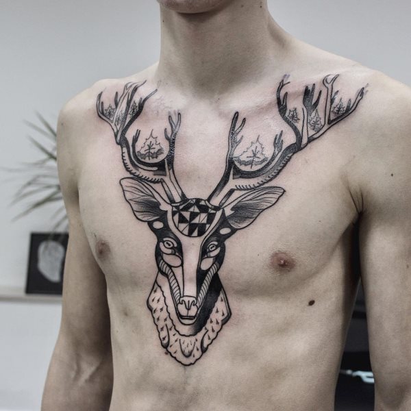 tatuagem cervo 236
