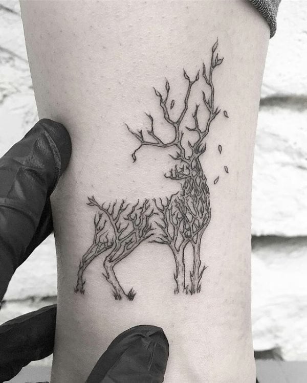tatuagem cervo 244