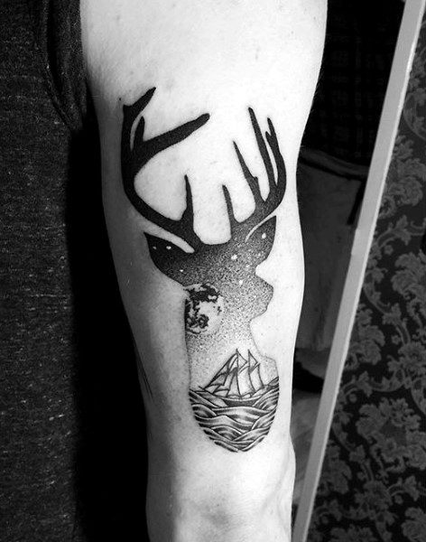 tatuagem cervo 344