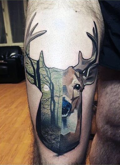 tatuagem cervo 374
