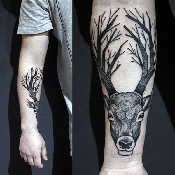 tatuagem cervo 398