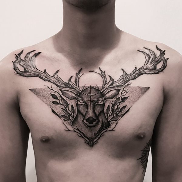 tatuagem cervo 86