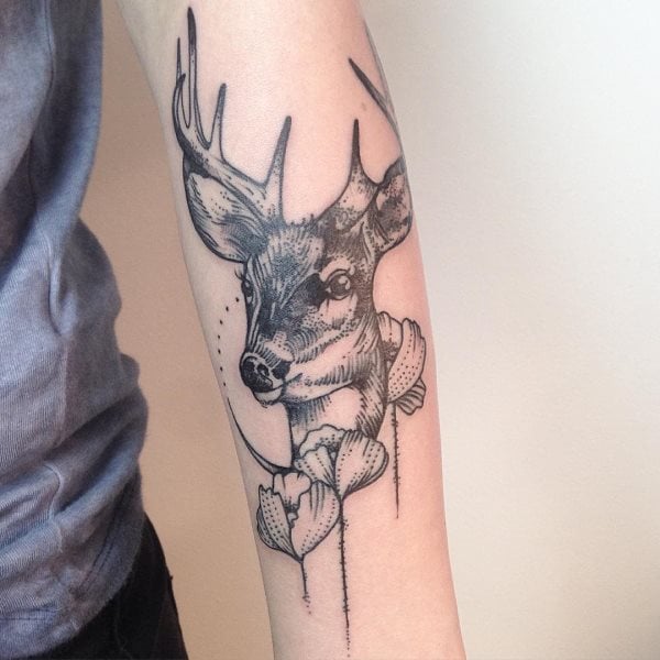 190 tatuagens de cervo e de veado (e o seu significado)