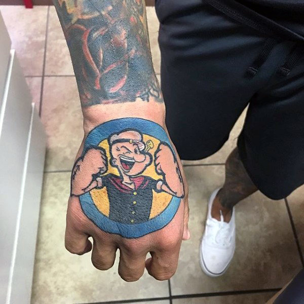 61 Tatuagens do marinheiro Popeye e o que elas representam em sua vida