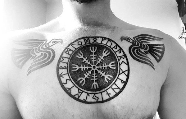 tatuagem simbolo viking aegishjalm 11