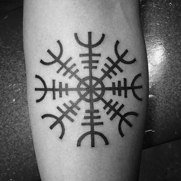 tatuagem simbolo viking aegishjalm 27