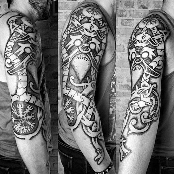 tatuagem simbolo viking aegishjalm 31