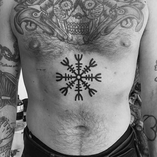 tatuagem simbolo viking aegishjalm 33