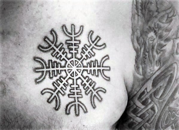 tatuagem simbolo viking aegishjalm 37