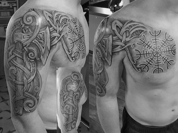 tatuagem simbolo viking aegishjalm 49