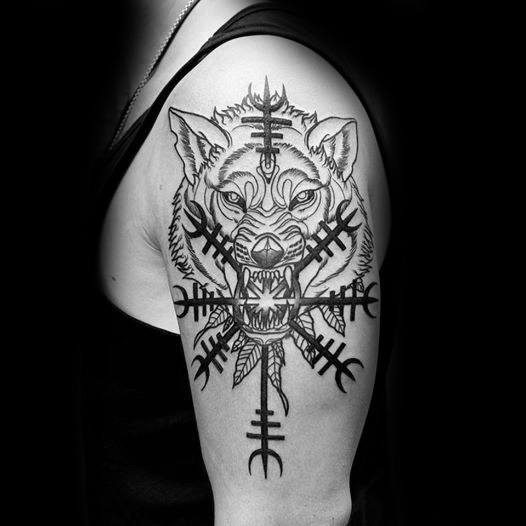 tatuagem simbolo viking aegishjalm 59